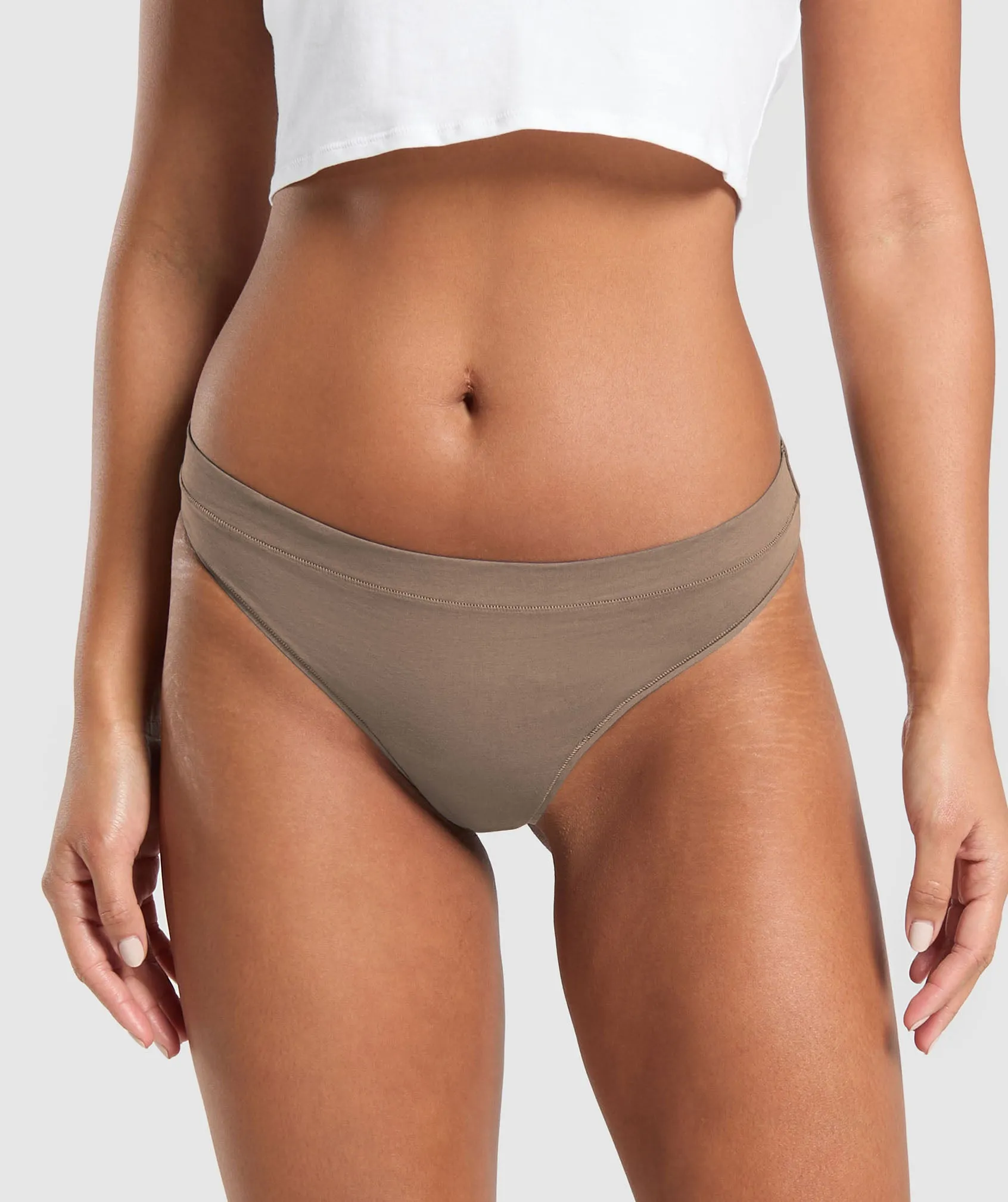 Gymshark 3pk Thong - Archive Brown/Soul Brown/Cement Brown