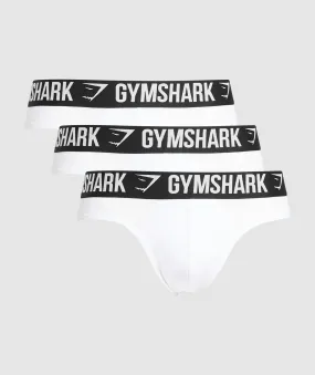 Gymshark Brief 3PK - White