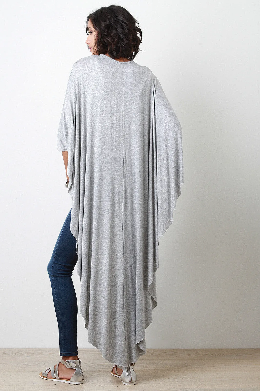 High-Low Poncho Top