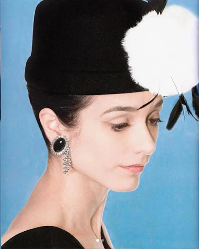 Holly Golightly Feather Hat Complete Costume Set (Rental)