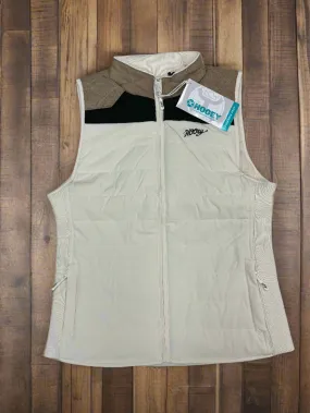 Hooey Women's Cream with Tan & Black Yoke Packable Vest HV098TNCR