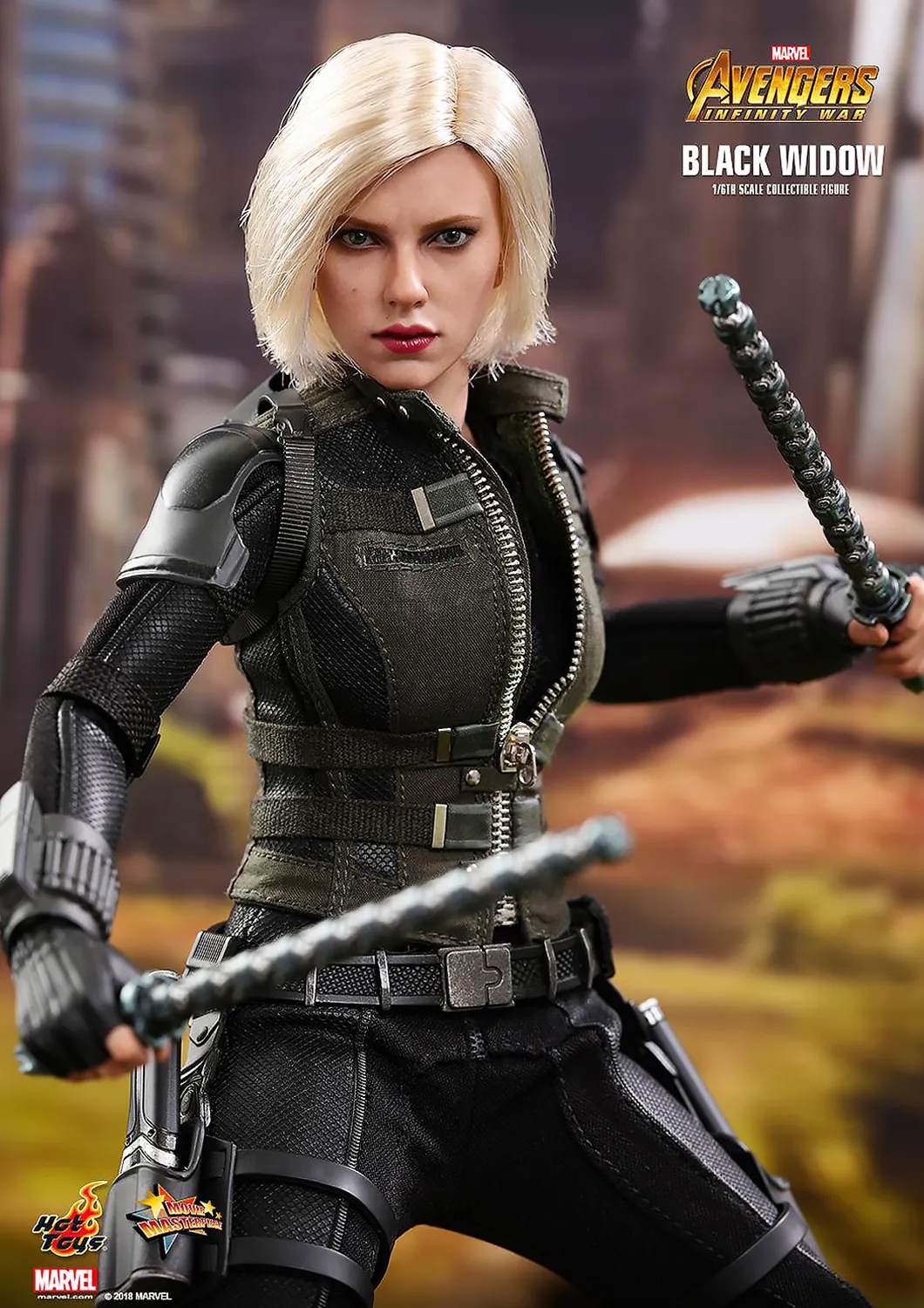 HOT TOYS AVENGERS MARVEL : INFINITY WAR BLACK WIDOW 1/6TH SCALE COLLECTIBLE FIGURE - MMS460