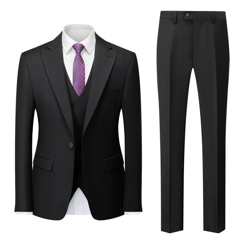 IKEARLAX  New Men's Business Casual Suit Men's Foreign Trade Cross-Border Suit Wedding Groom Dress Suit Men