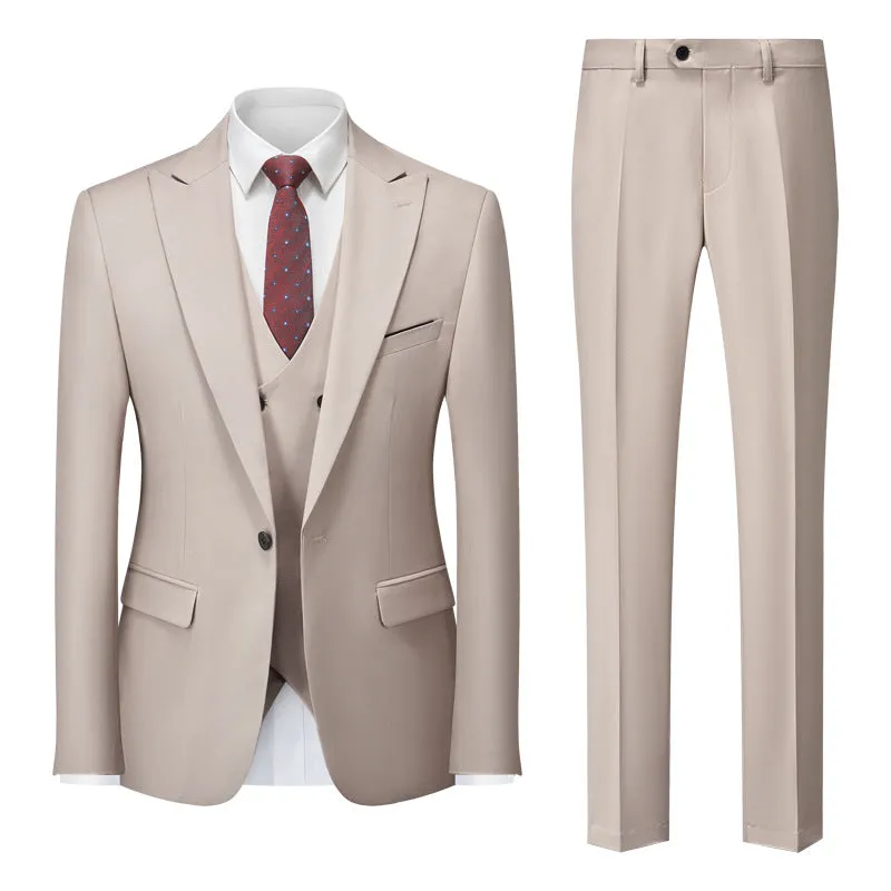 IKEARLAX  New Men's Business Casual Suit Men's Foreign Trade Cross-Border Suit Wedding Groom Dress Suit Men