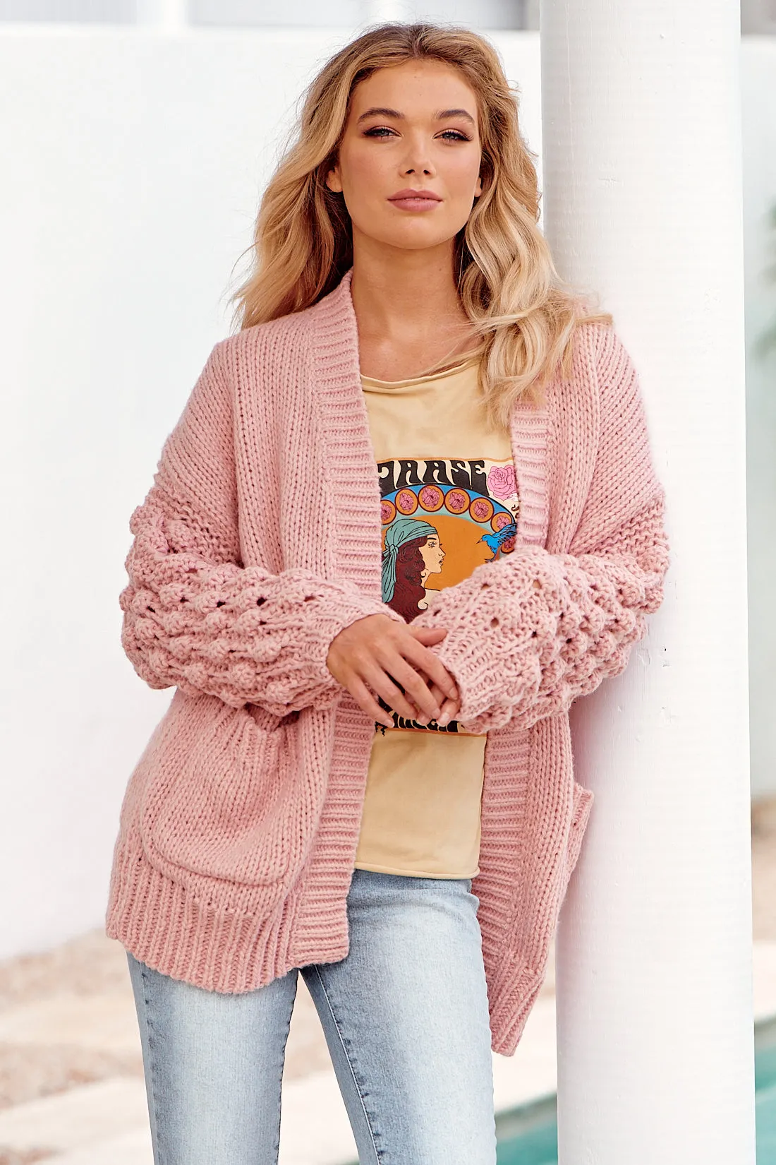 Iris Cardigan - Pink