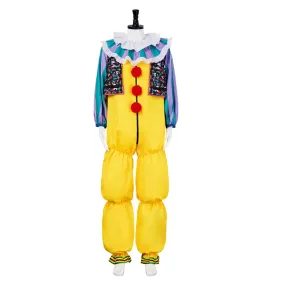 It Pennywise Yellow Jumpsuit Party Carnival Halloween Cosplay Costume