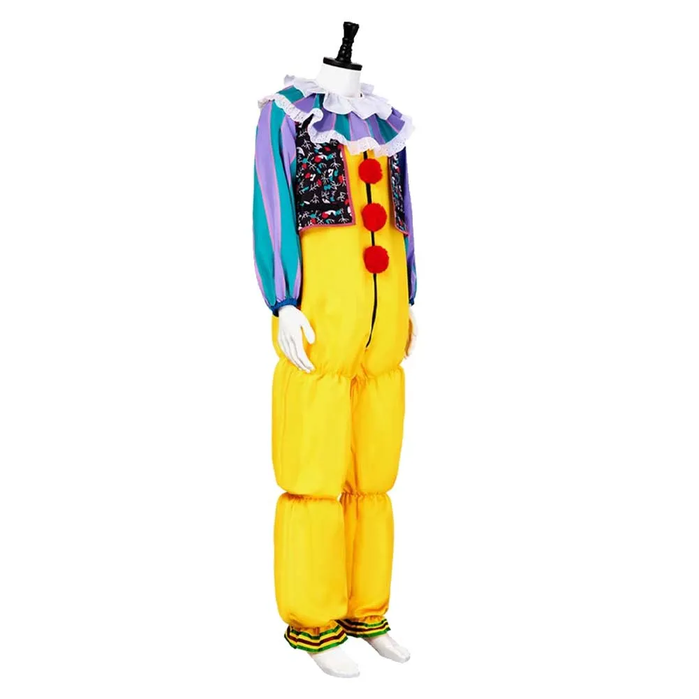 It Pennywise Yellow Jumpsuit Party Carnival Halloween Cosplay Costume