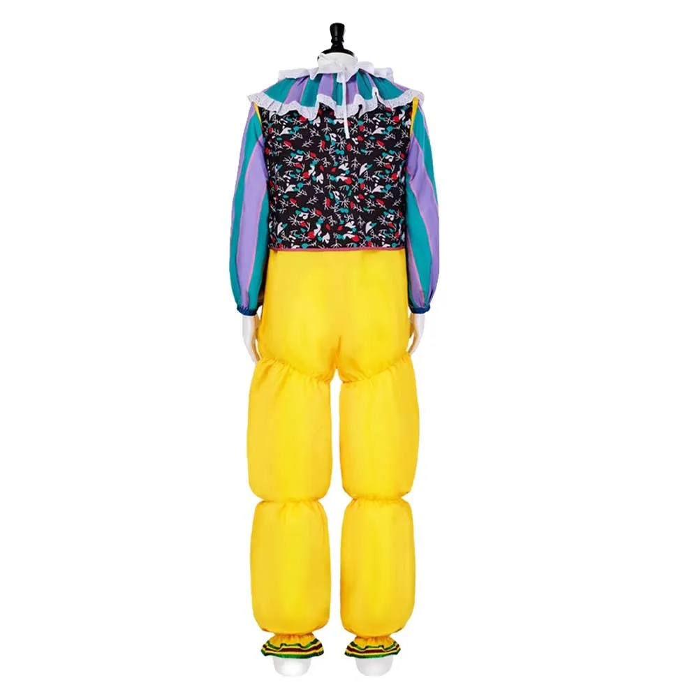 It Pennywise Yellow Jumpsuit Party Carnival Halloween Cosplay Costume