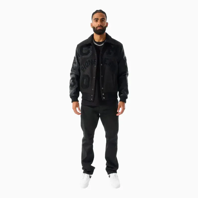 JORDAN CRAIG PIONEERS VARSITY JACKET BLACK