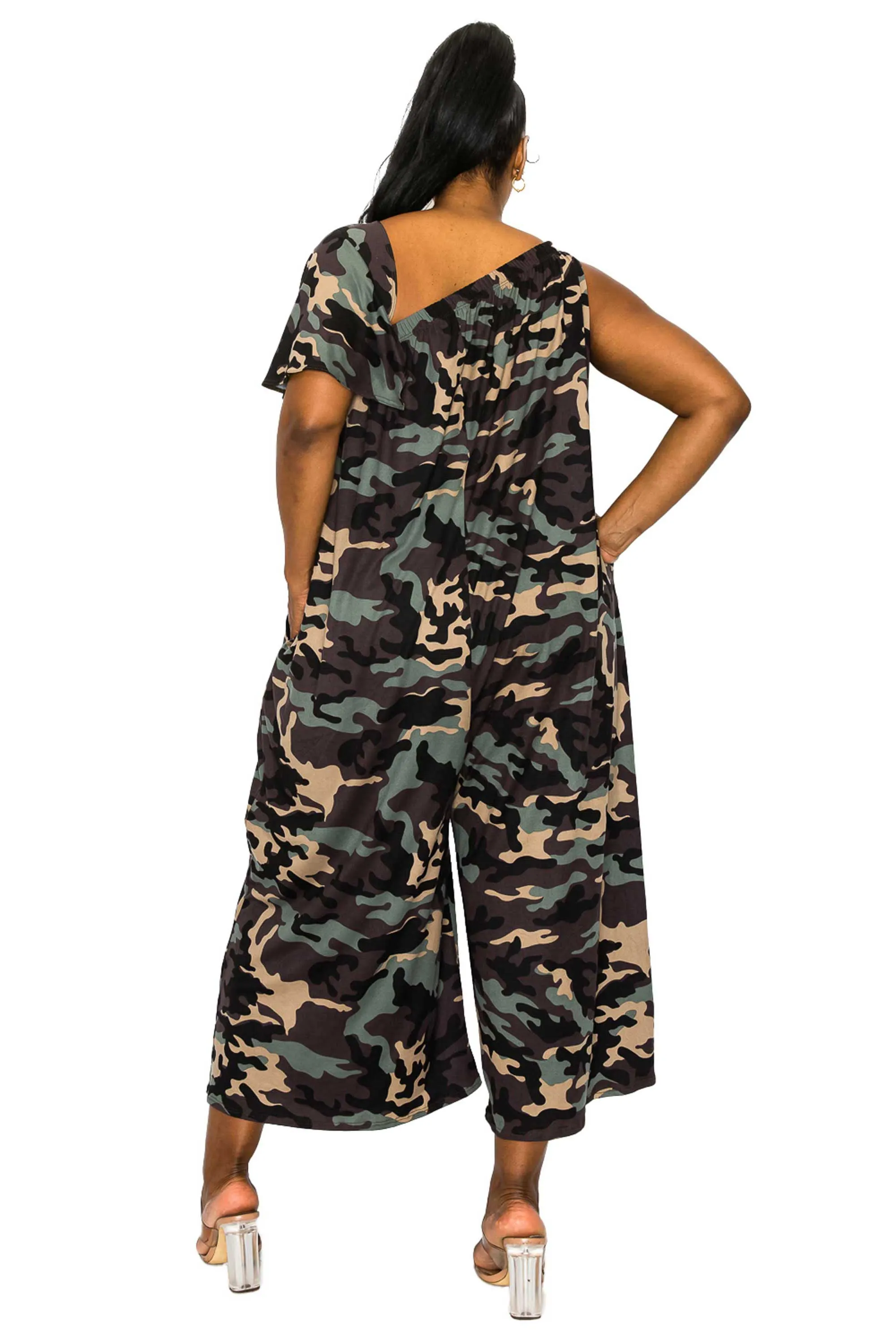 Kahtia Wide-Legged Pocket Jumpsuit