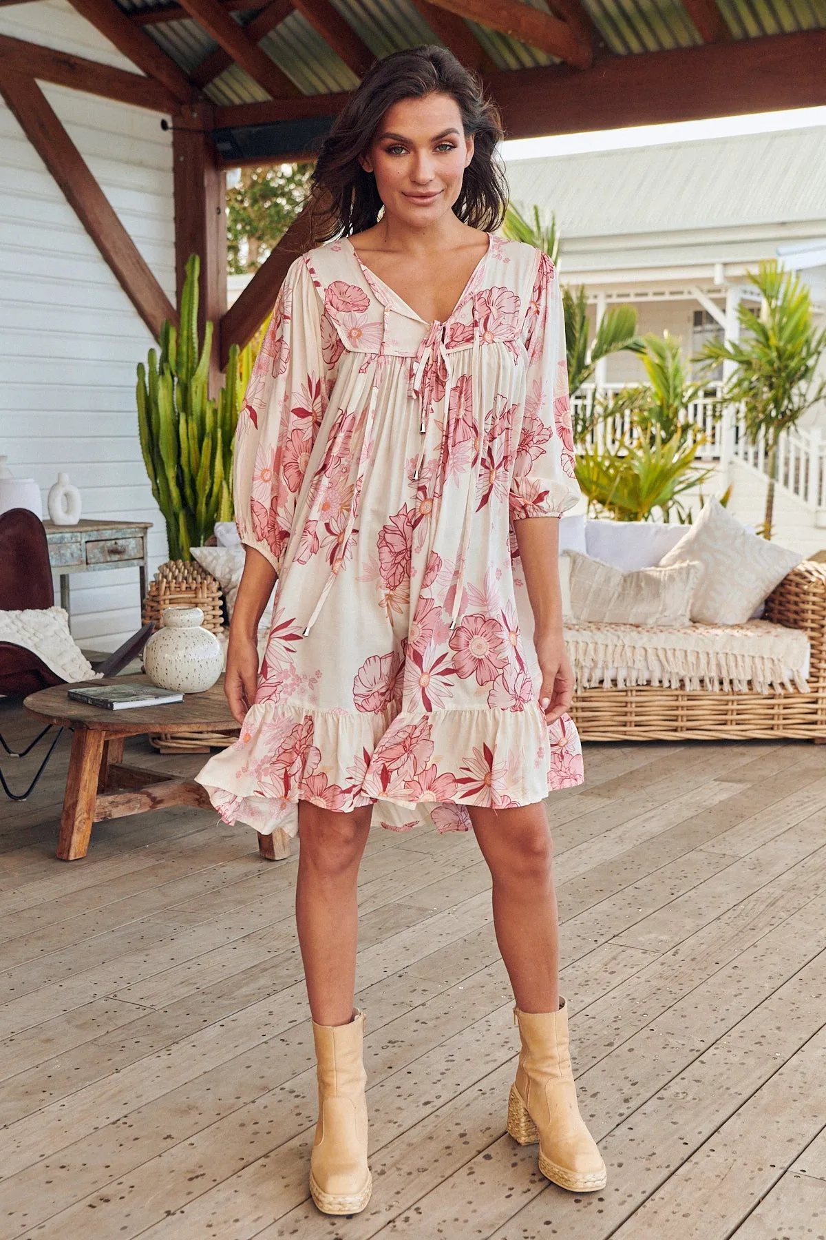 Karmel Mini Dress - Pink