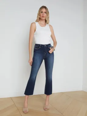 Kendra Cropped Flare Jean - Columbia