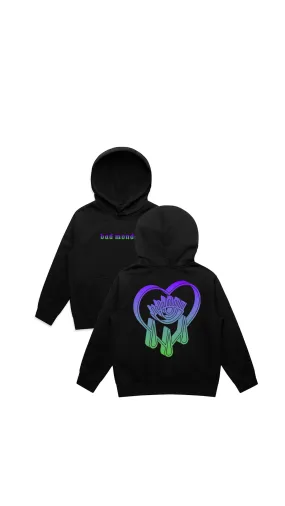 Kids Gradient Crying Heart Hoodie Blue