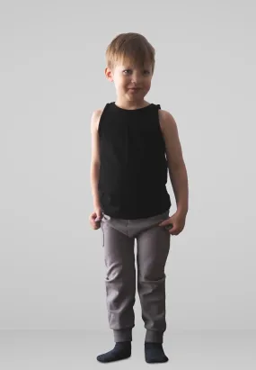 Kids' Merino Top Black