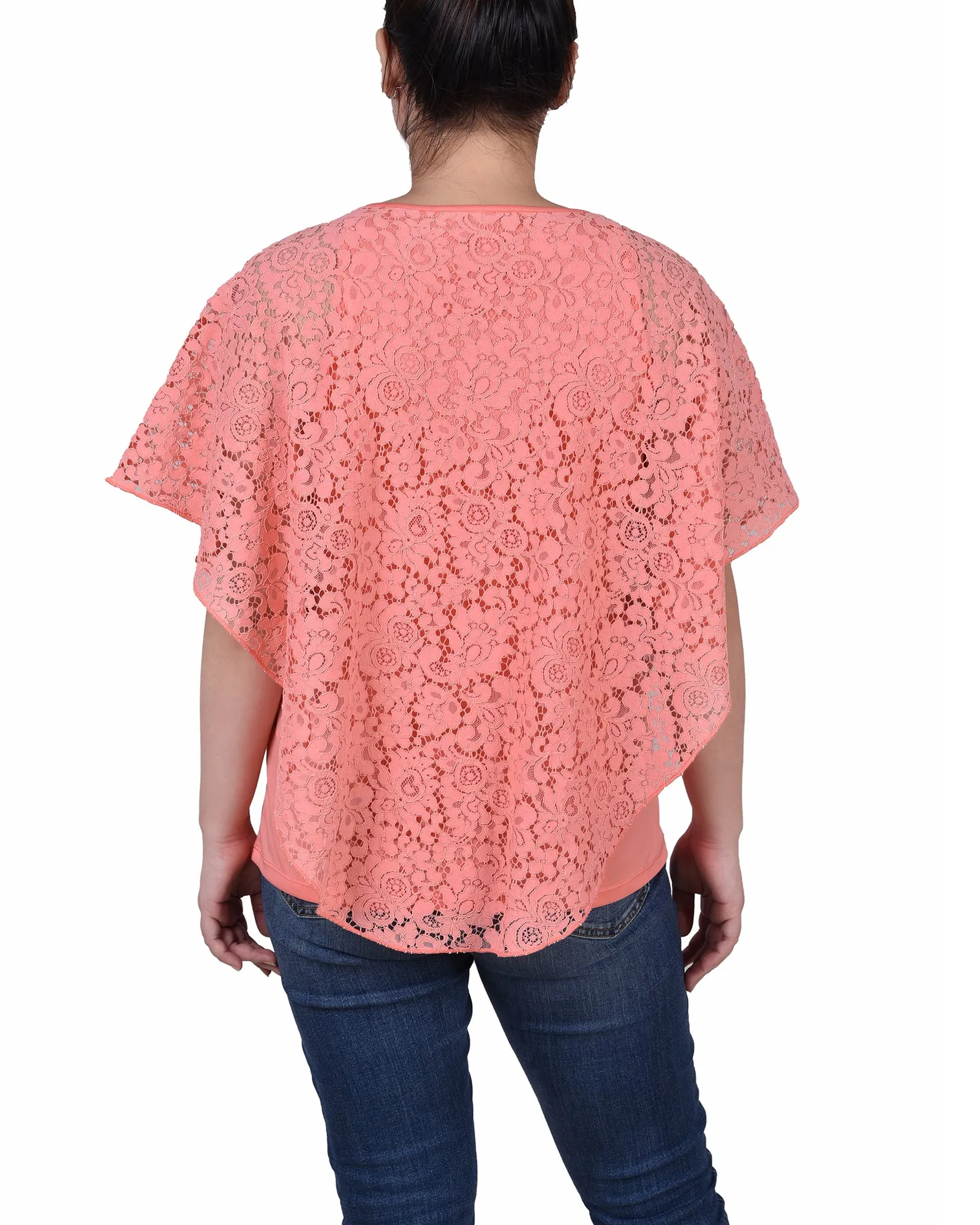 Lace Poncho With Bar