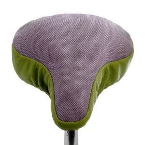 Lavender & Lime Upcycled Bike Saddle Cover