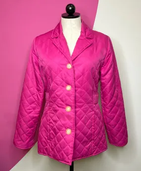 LILLY PULITZER QUILTED BUTTON JACKET - S