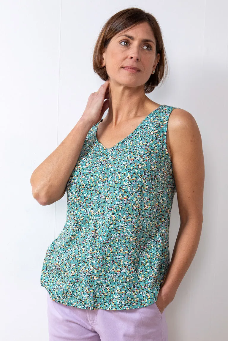 Lily & Me - Sea Breeze Vest Terrazzo - Sea Green