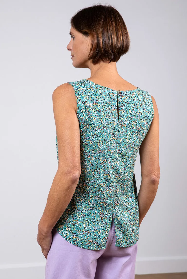 Lily & Me - Sea Breeze Vest Terrazzo - Sea Green