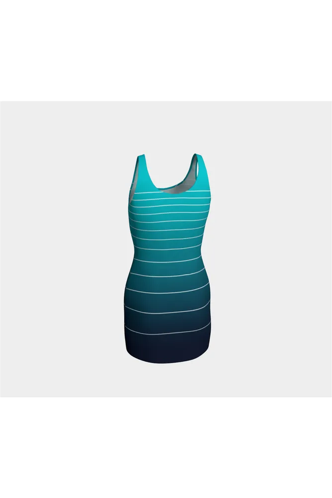 Maritime Gradient Bodycon Dress