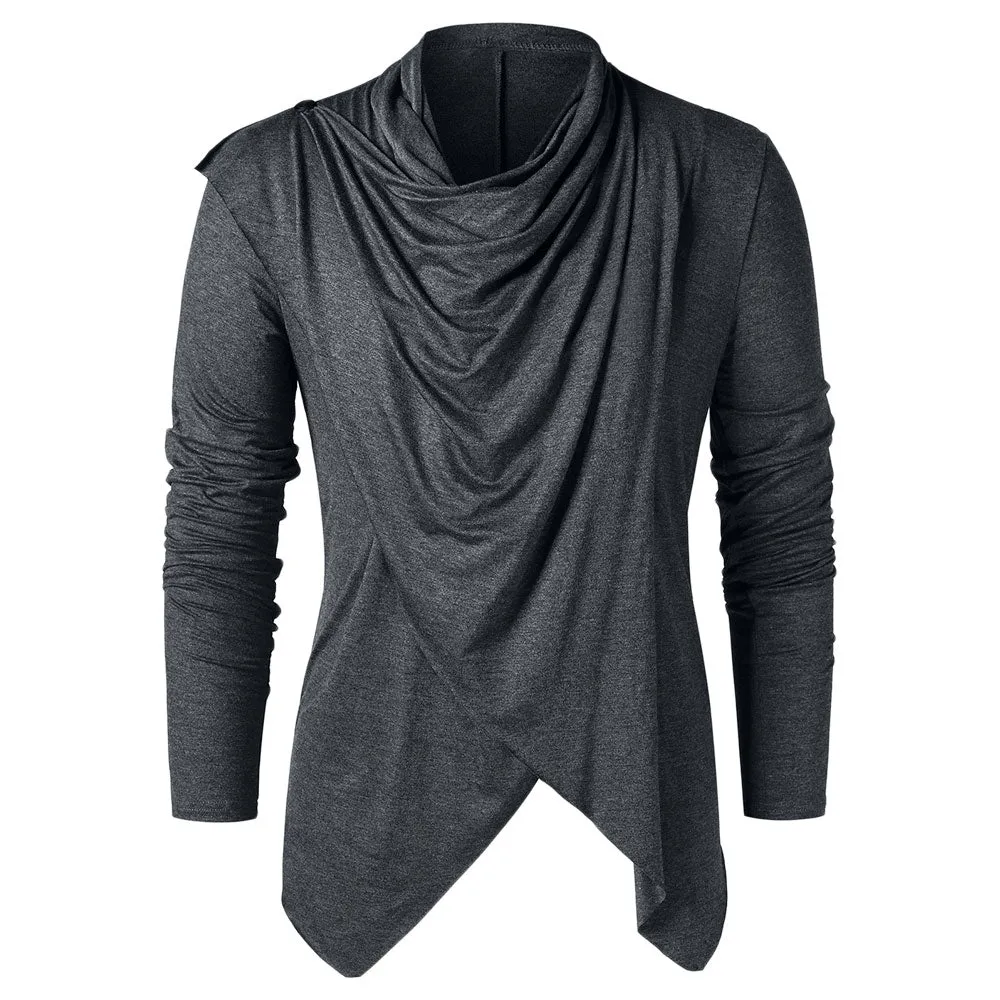 Men's Asymmetrical Overlap Asymmetrical Cardigan for Spring