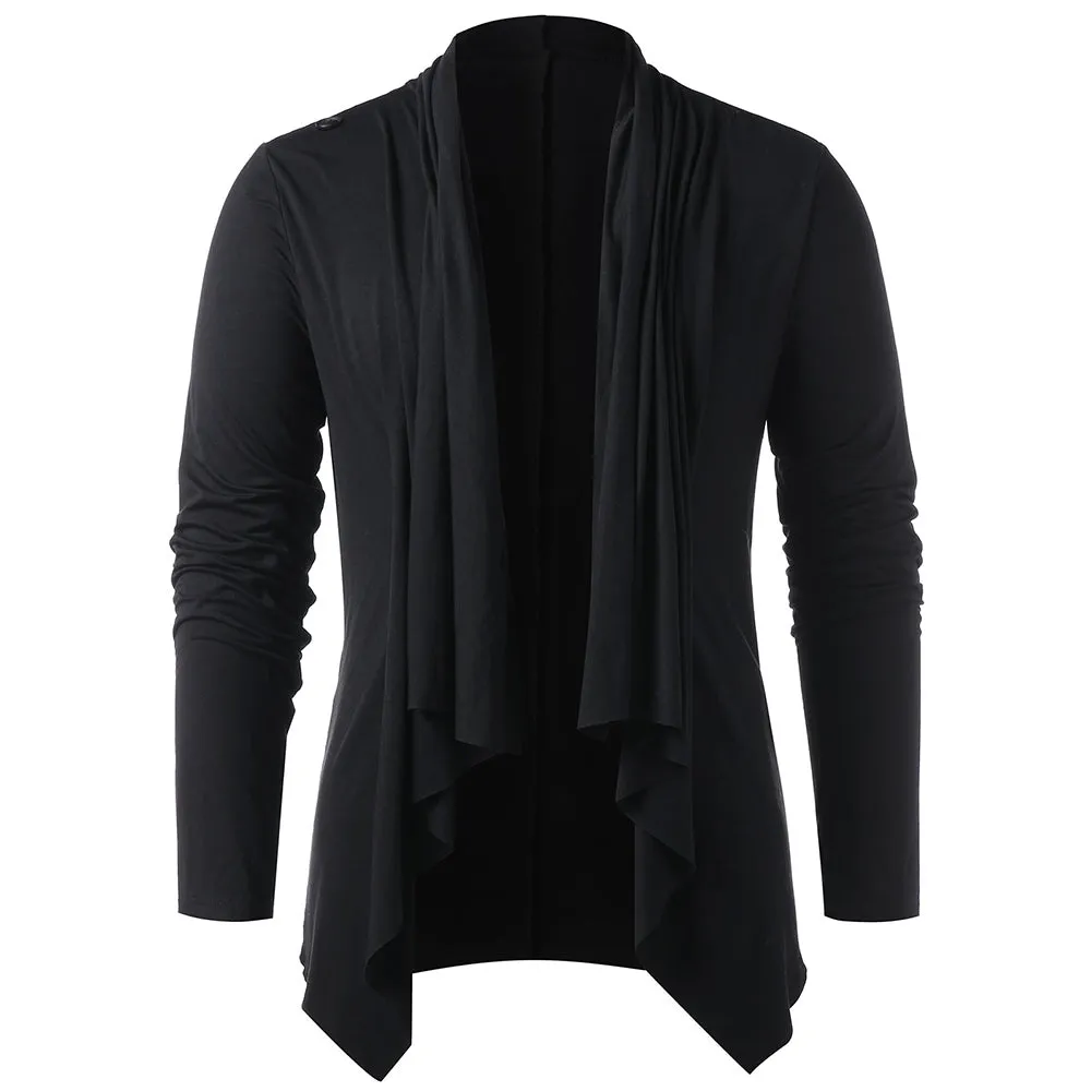 Men's Asymmetrical Overlap Asymmetrical Cardigan for Spring