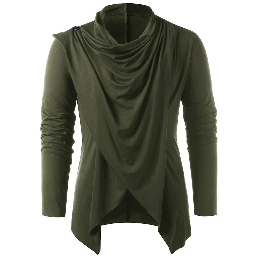 Men's Asymmetrical Overlap Asymmetrical Cardigan for Spring