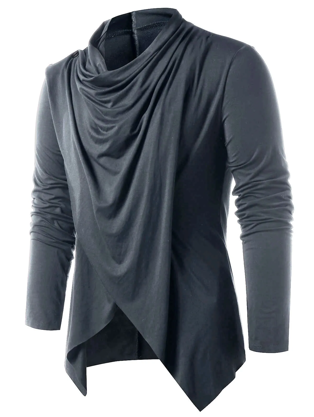 Men's Asymmetrical Overlap Asymmetrical Cardigan for Spring