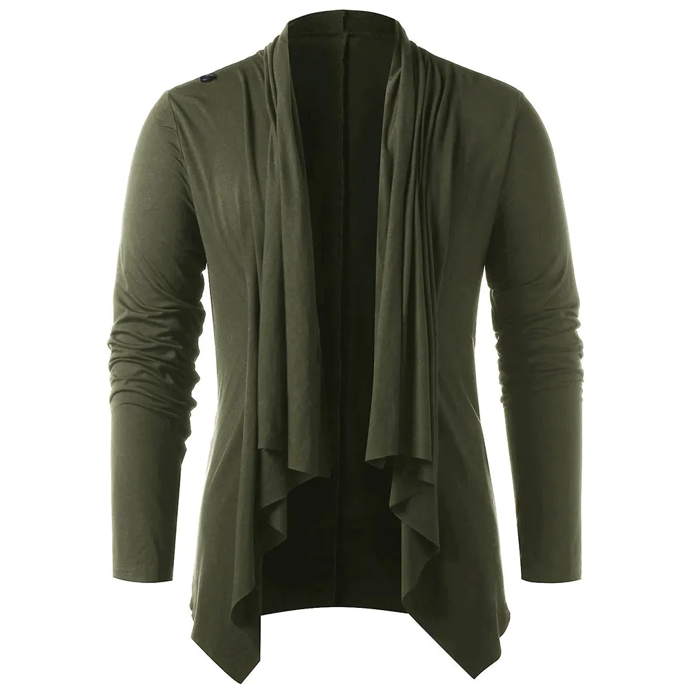 Men's Asymmetrical Overlap Asymmetrical Cardigan for Spring