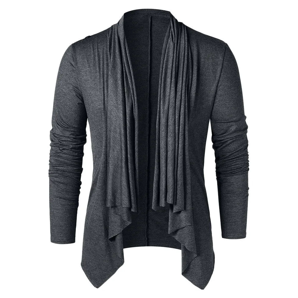 Men's Asymmetrical Overlap Asymmetrical Cardigan for Spring