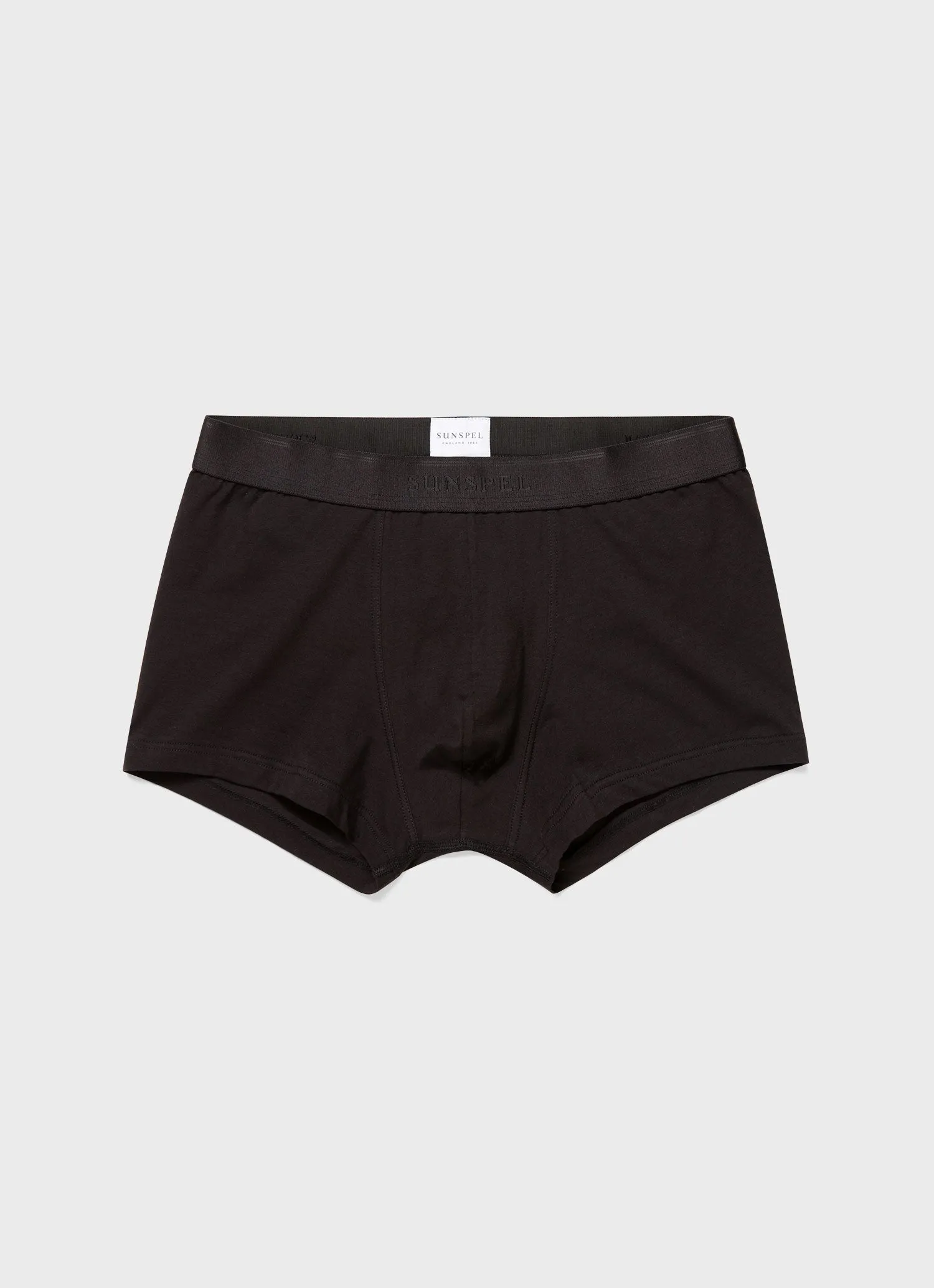 Men's Stretch Cotton Trunks in Black