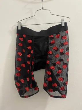 MESH MIDWAY BRIEF | RED HEARTS | SAMPLE SALE