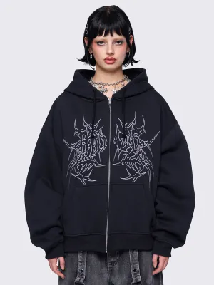 Minga Ink Zip Up Hoodie