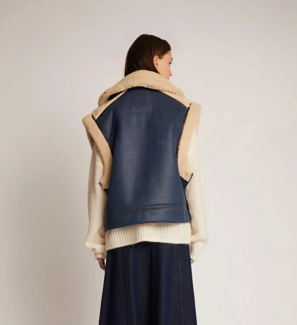 Munthe Tuppa Vest Blue