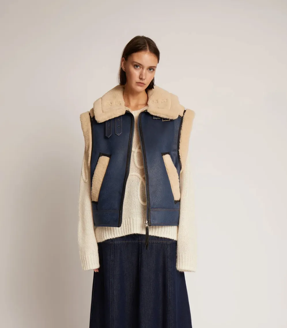 Munthe Tuppa Vest Blue