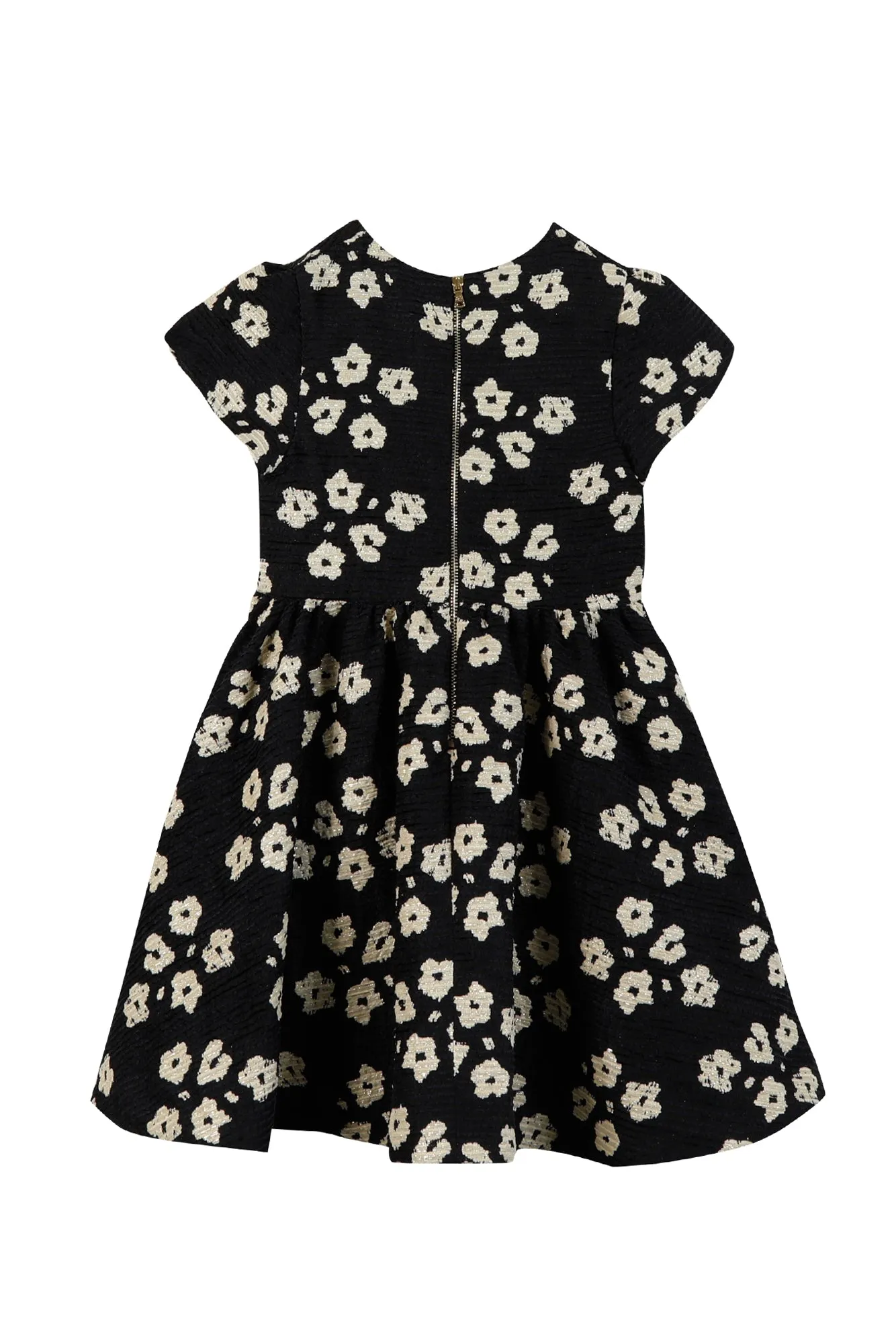 Navy Ivory Flower Dress