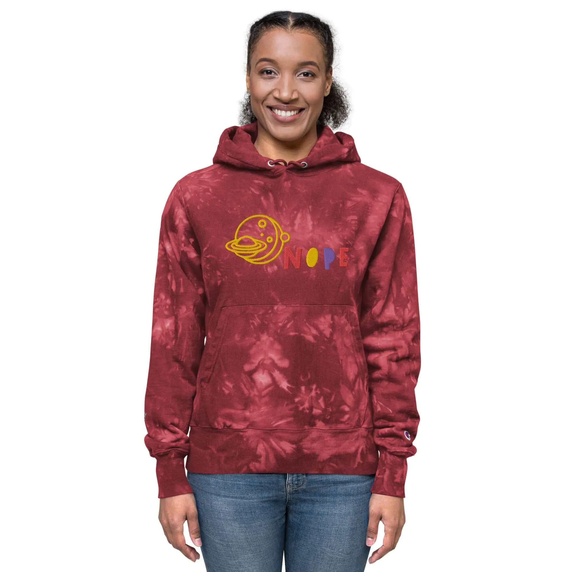 Nope Champion Tie-Dye Hoodie | Unique & Comfy