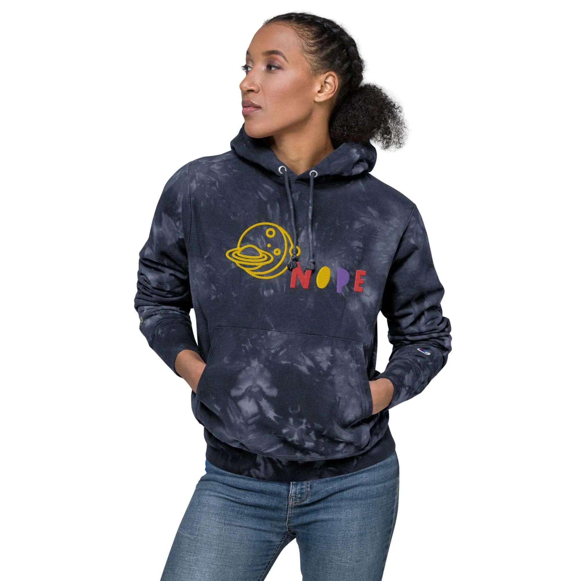 Nope Champion Tie-Dye Hoodie | Unique & Comfy