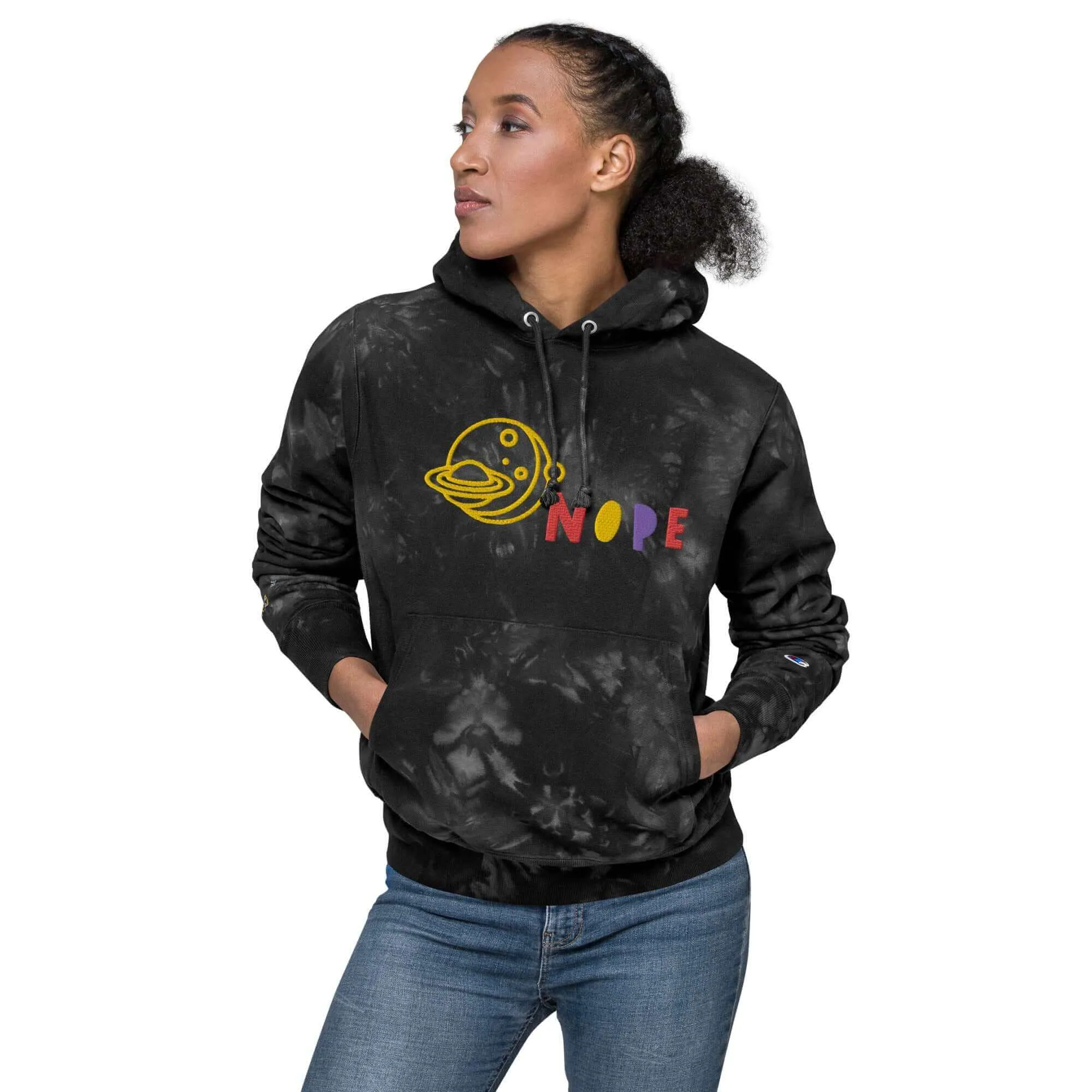 Nope Champion Tie-Dye Hoodie | Unique & Comfy