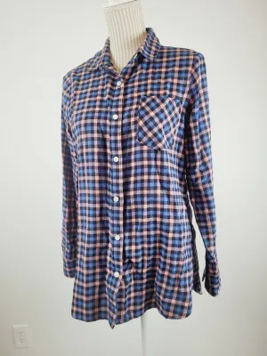 OLD NAVY PLAID TUNIC SHIRT LADIES SMALL PRE-LOVED