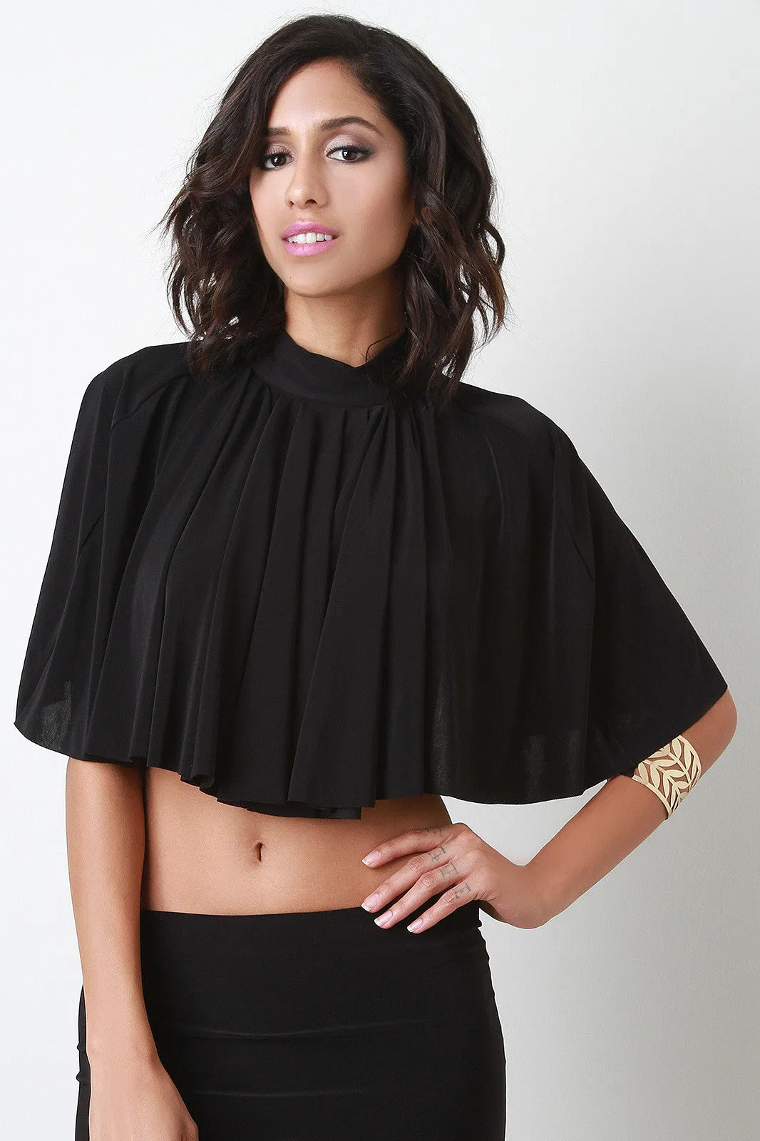 Open Back Ruffle Top