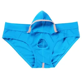 Open Front Pouch Hollow Out Briefs