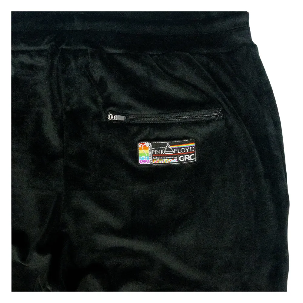 Pink Floyd DSOTM V2 Black Rainbow Velour Joggers