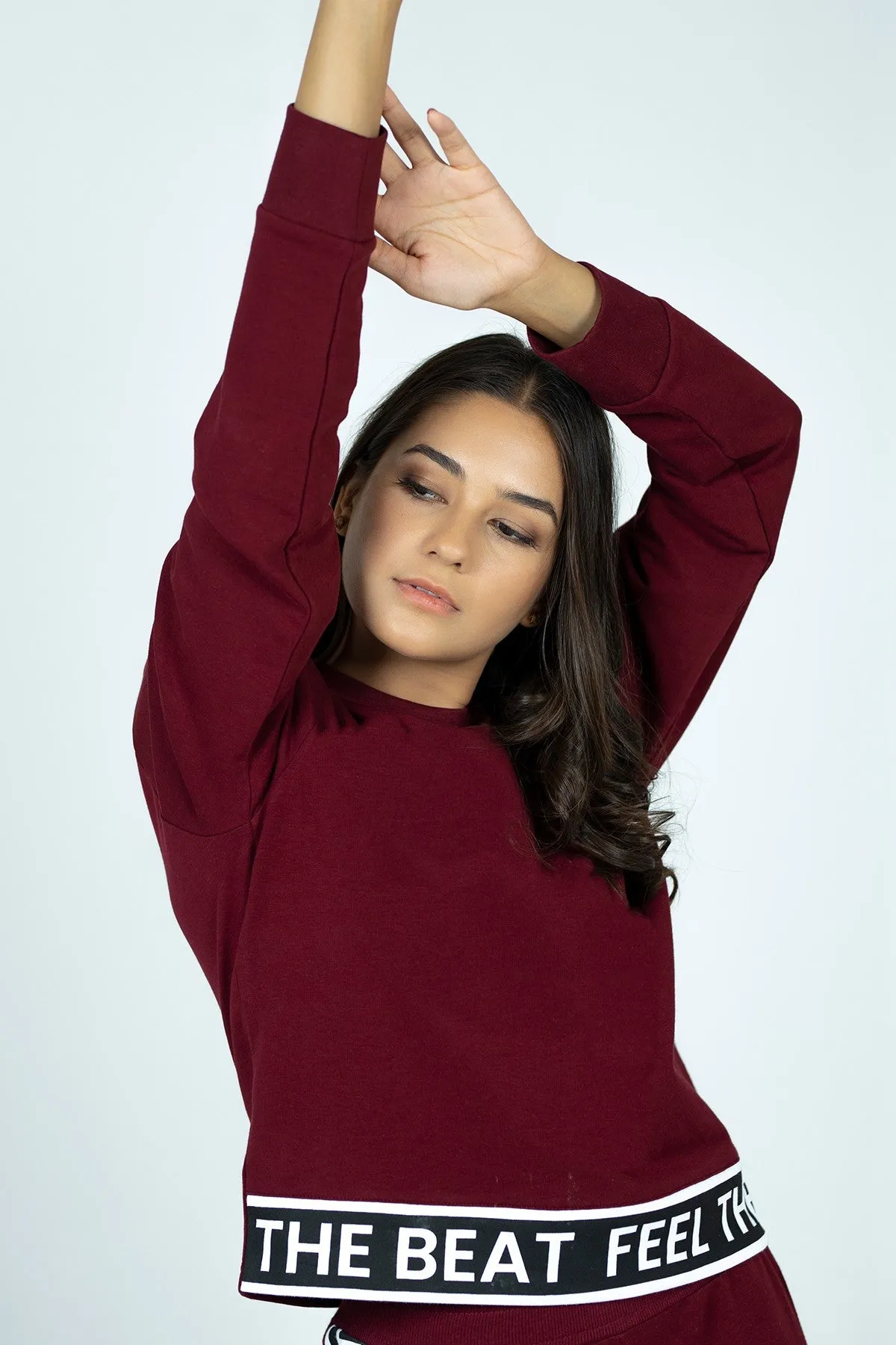 Plum Crop Sweatshirt - W21 - WSW0023