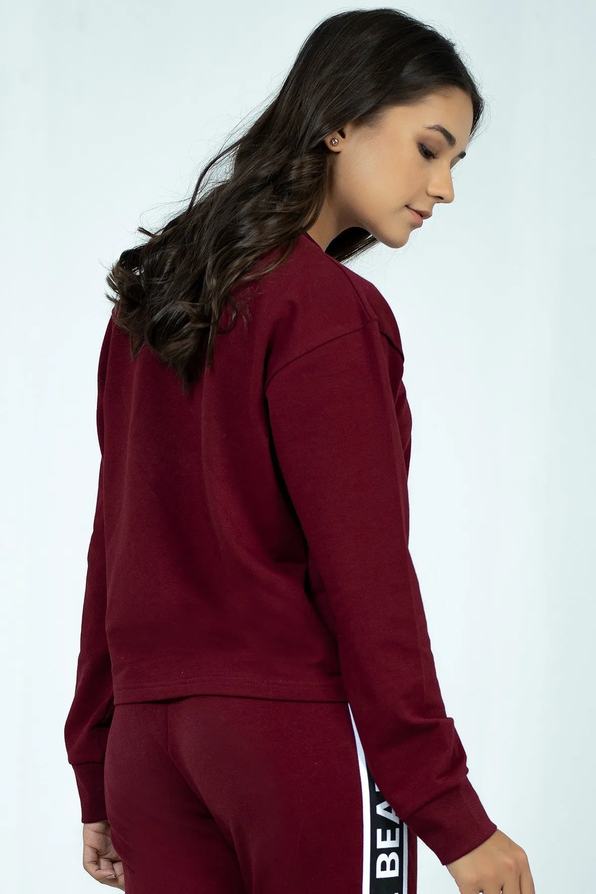 Plum Crop Sweatshirt - W21 - WSW0023