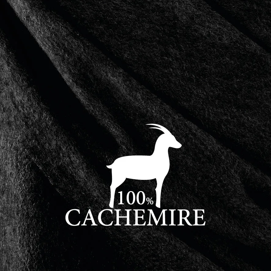 Poncho cachemire - Noir