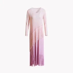 Pre Order:  Gradient Fringe Tassel Dress