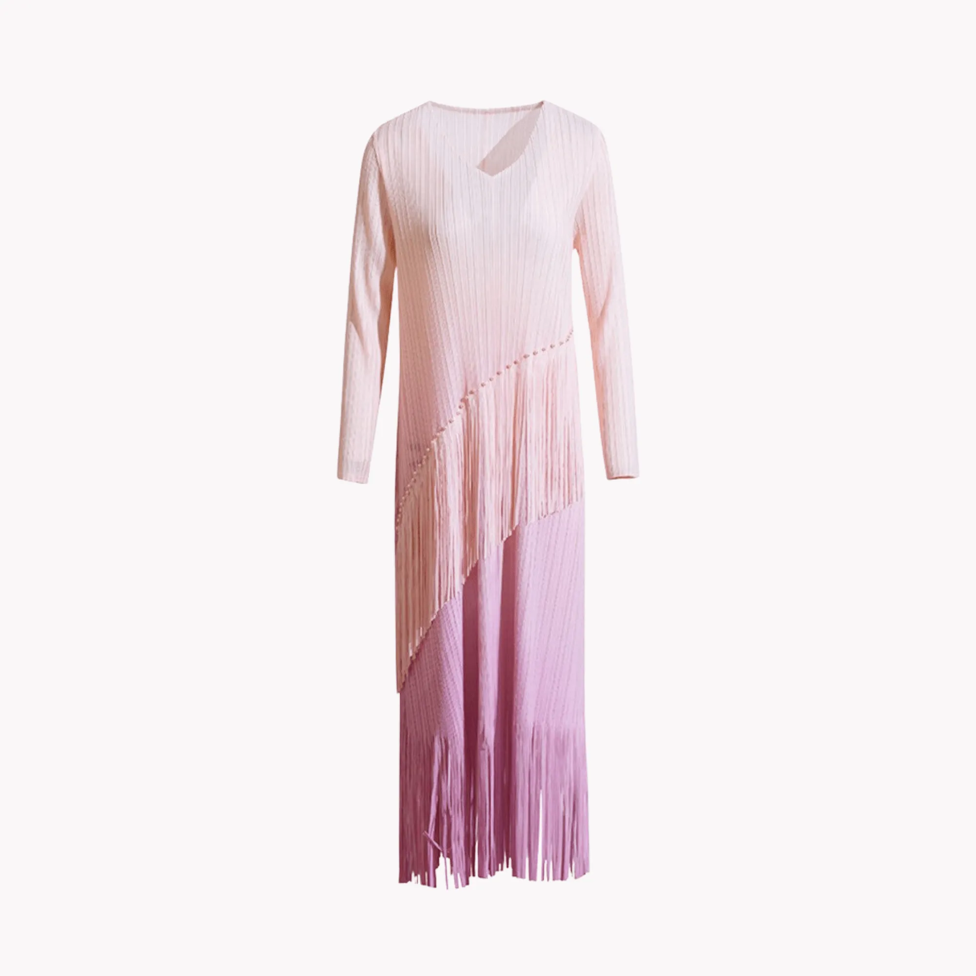 Pre Order:  Gradient Fringe Tassel Dress