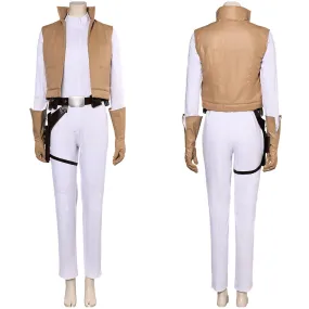 Princess Leia Women White Jumpsuit Party Carnival Halloween Cosplay Costume