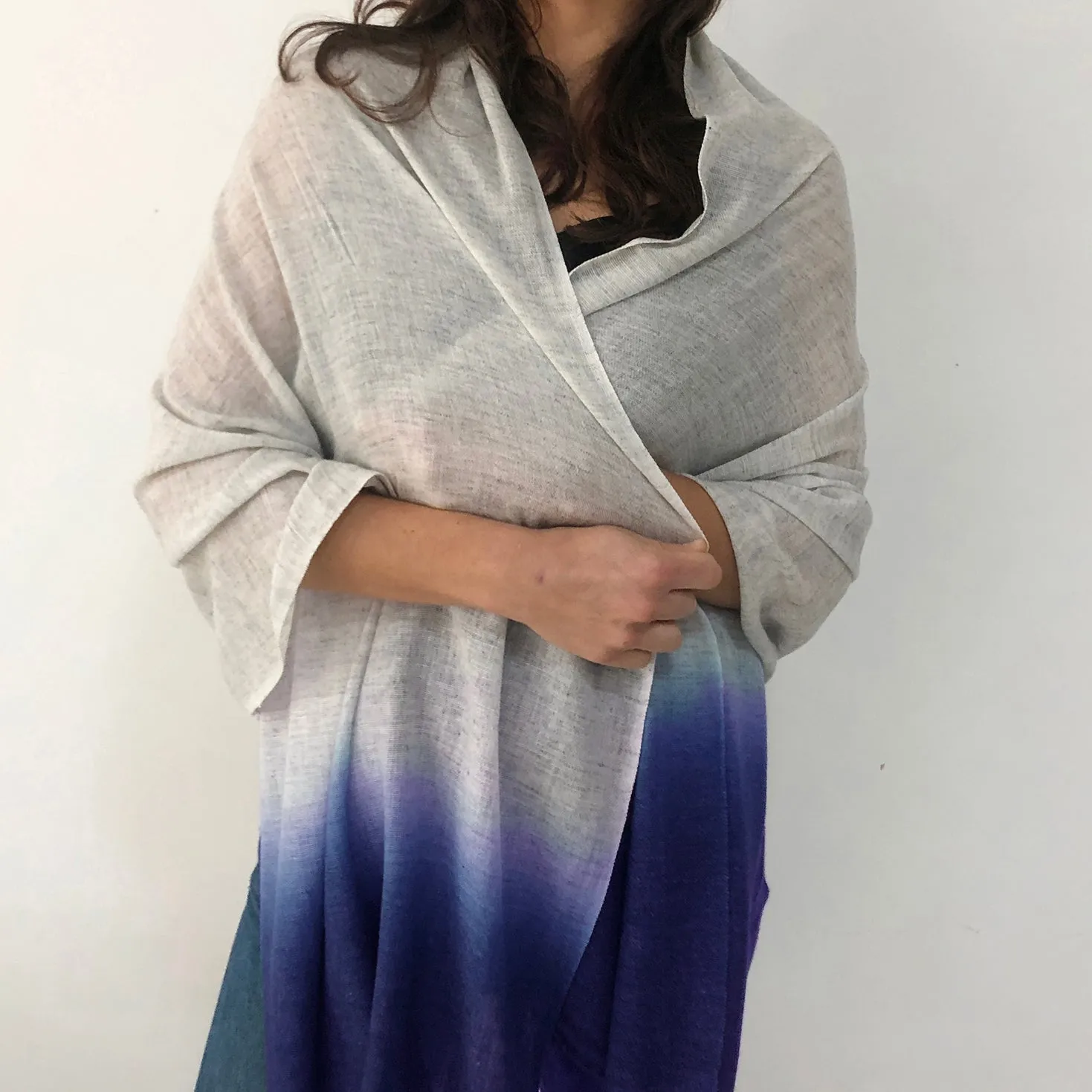 PURNA Dipdye Luxury Merino Woven Scarf (WS)